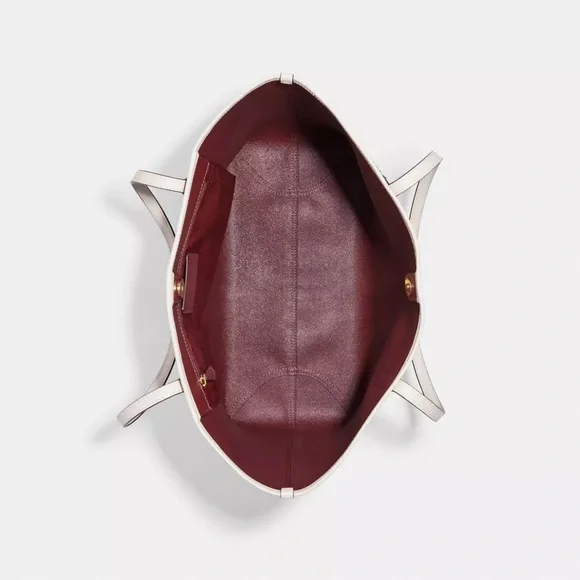 Coach City Tote in Signature Canvas with Varsity Motif - Picture 4 of 6